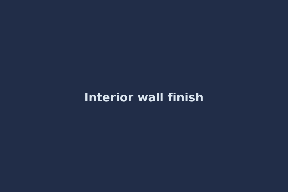 Interior wall freshly painted in soft white with trim